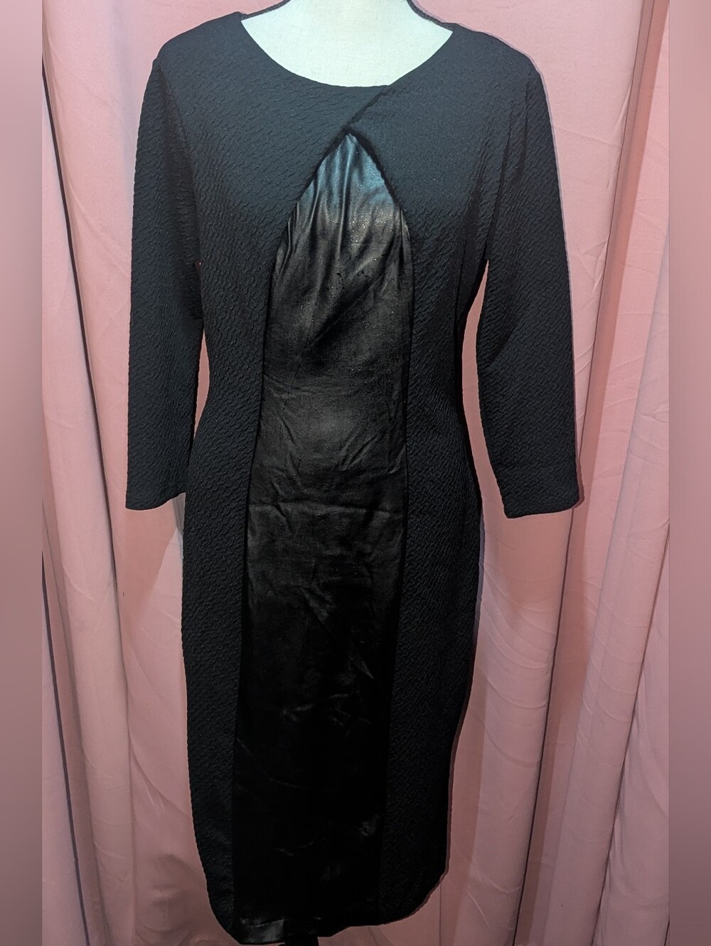 NEW YORK & COMPANY Stretch Dress with Faux Leather S
